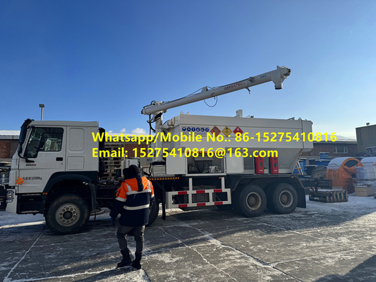 Harga yang baik HOWO 15/20/25T BCLH-15 Di lokasi campuran granular amonium bahan peledak ANFO Emulsi truk bahan peledak bergerak Unit manufaktur Mongolia уул уурхайн тэсэлгээний MEMU MMU BCLH/BCZH/BCRH