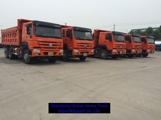 Heavy Duty 6x4 Diesel Cargo Truck 40T Kapasitas Beban Sistem Brek ABS