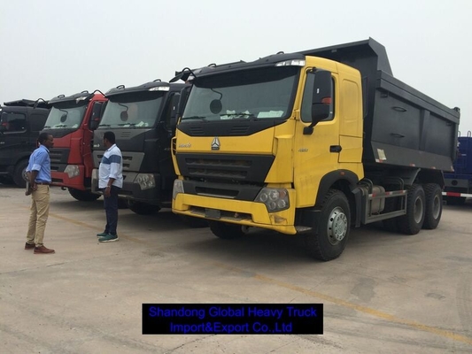 Heavy Duty 6x4 Diesel Cargo Truck 40T Kapasitas Beban Sistem Brek ABS