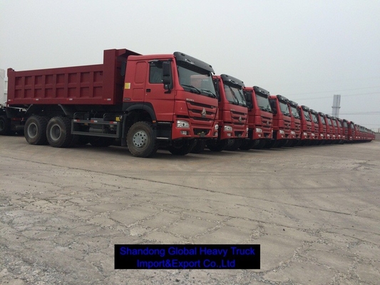 Heavy Duty 6x4 Diesel Cargo Truck 40T Kapasitas Beban Sistem Brek ABS