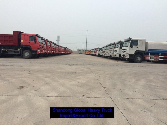 Heavy Duty 6x4 Diesel Cargo Truck 40T Kapasitas Beban Sistem Brek ABS