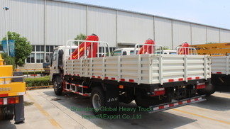 China Brand Factory Heavy Duty Boom Truck Dipasang Kran Seluler