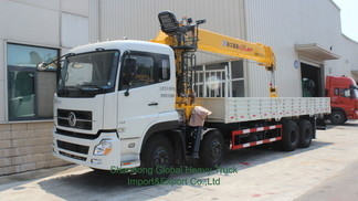 China Brand Factory Heavy Duty Boom Truck Dipasang Kran Seluler