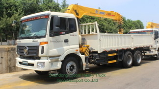 China Brand Factory Heavy Duty Boom Truck Dipasang Kran Seluler