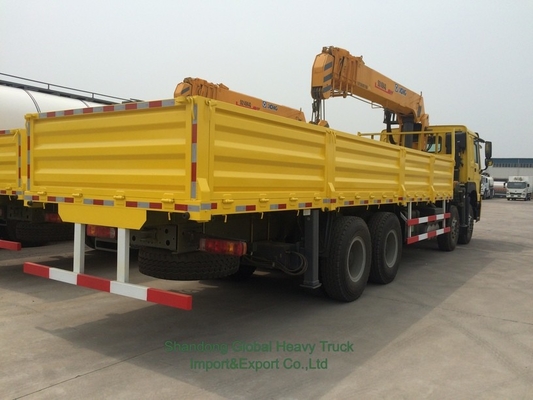 Brand New 6X4 HOWO Flatbed Truck Crane Telescopic Boom Truck