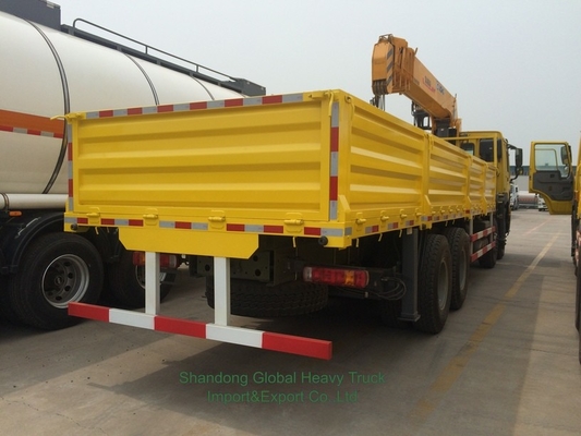 Brand New 6X4 HOWO Flatbed Truck Crane Telescopic Boom Truck
