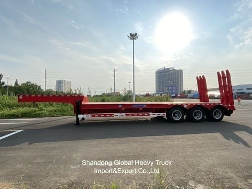 Model Baru Multi Axle Heavy Duty Low Flatbed Semi-Trailer Dengan Penjualan Pabrik Langsung