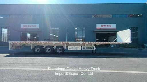 Model Baru Multi Axle Heavy Duty Low Flatbed Semi-Trailer Dengan Penjualan Pabrik Langsung