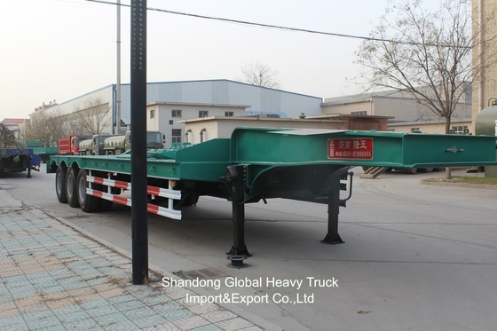 China memproduksi trailer truk flatbed trailer flatbed 3 40 kaki baru