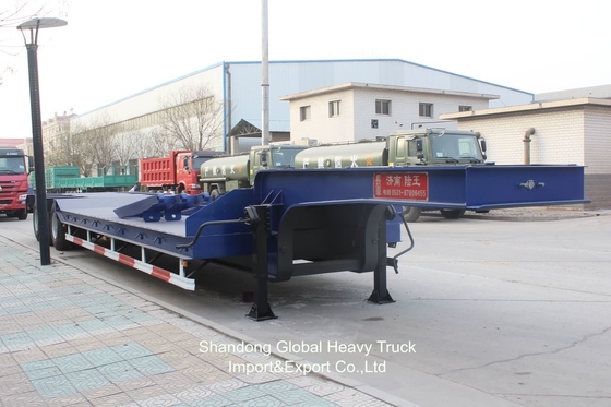 China memproduksi trailer truk flatbed trailer flatbed 3 40 kaki baru