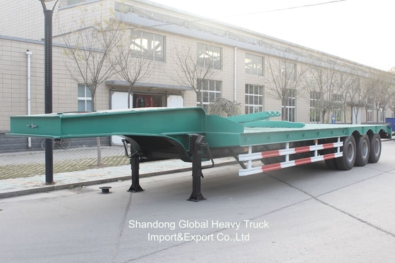 China memproduksi trailer truk flatbed trailer flatbed 3 40 kaki baru
