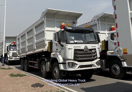 Sinotruck Cina Howo 400hp Tipper 8x4 Mini 60 Ton Canter truk baru