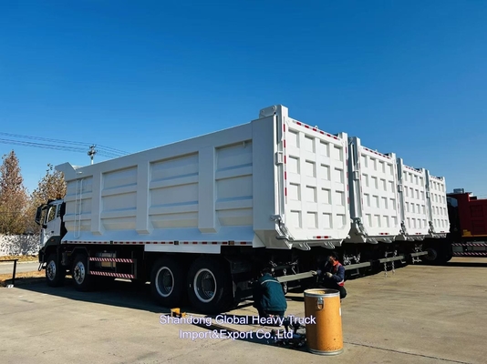 Sinotruck Cina Howo 400hp Tipper 8x4 Mini 60 Ton Canter truk baru