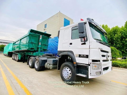 Sinotruk HOWO Baru / Bekas 371HP Euro 2 6X4 Rhd Pengemudi Tangan Kanan Truk Trailer Head Traktor Truck