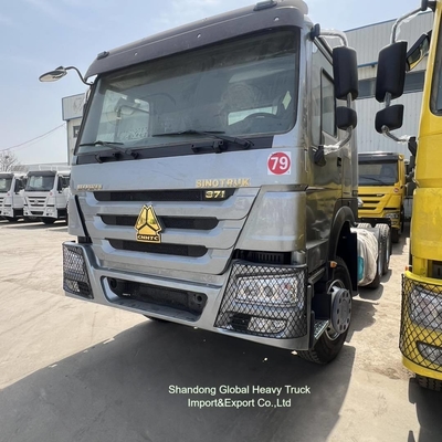 10 Roda 6X4 40t Sinotruk HOWO Kontainer Kargo Trailer Traktor Kepala Truk
