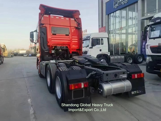 10 Roda 6X4 40t Sinotruk HOWO Kontainer Kargo Trailer Traktor Kepala Truk