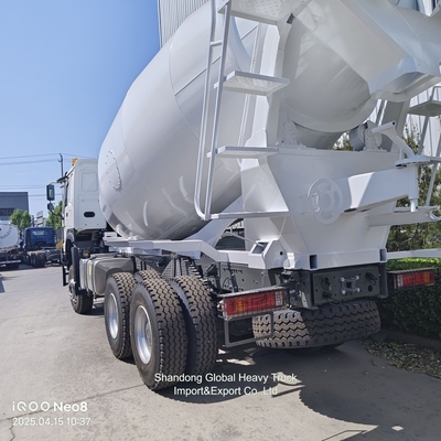 HOWO 8 Meter Kubik Cement Mixer Pumping Mesin Bekerja Beton Cement Mixer Truk untuk Dijual