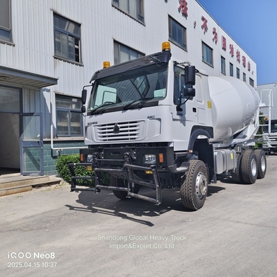 HOWO 8 Meter Kubik Cement Mixer Pumping Mesin Bekerja Beton Cement Mixer Truk untuk Dijual