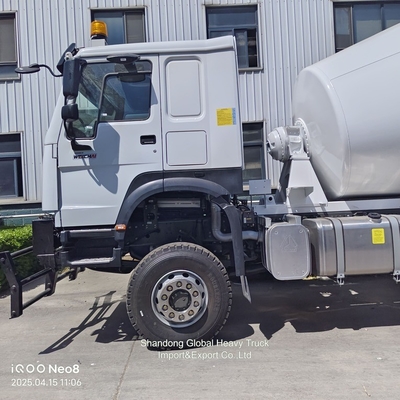 HOWO 8 Meter Kubik Cement Mixer Pumping Mesin Bekerja Beton Cement Mixer Truk untuk Dijual
