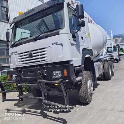 HOWO 8 Meter Kubik Cement Mixer Pumping Mesin Bekerja Beton Cement Mixer Truk untuk Dijual