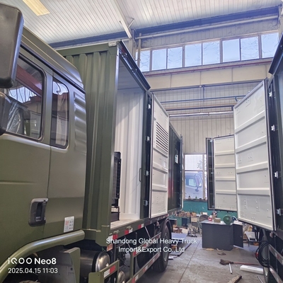 China Sinotruk HOWO 4X2 6X4 Truk Kargo Kothak Penghematan Penghematan