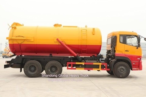 Harga yang baik Kendaraan Dongfeng 6*4 Tangki pembuangan air limbah hisap Kombinasi vakum Truk pembersih selokan