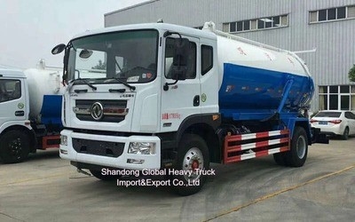 Dongfeng 4cbm 4*2 truk penghisap limbah selokan penghisap vakum truk tangki