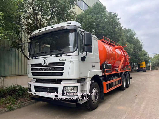Shacman F3000 6X4 Truk Penyedot Limbah 20 Meter Kubik Volume 300HP