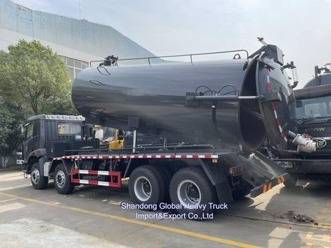 Truk Sedot Tinja Pompa Tekanan Tinggi Penggerak FAW 6X4 Kapasitas 20000L untuk Pembersihan Selokan yang Efisien