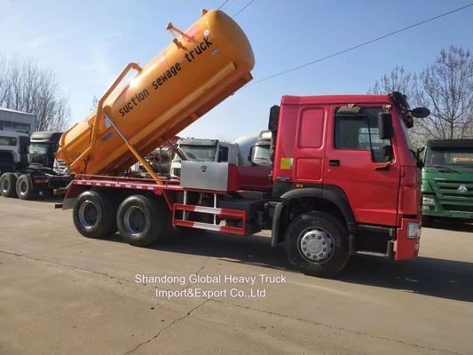 Dongfeng 6X4 18cbm Vacuum Sewage Suction Truck dengan 8m Sewage Suction Pipe dan 6x4 Drive Wheel