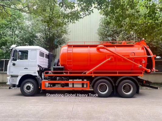 Rhd Shacman F3000 Hydro Excavators Combined Sewer Vacuum Suction Sewa + 4000L Air Bersih