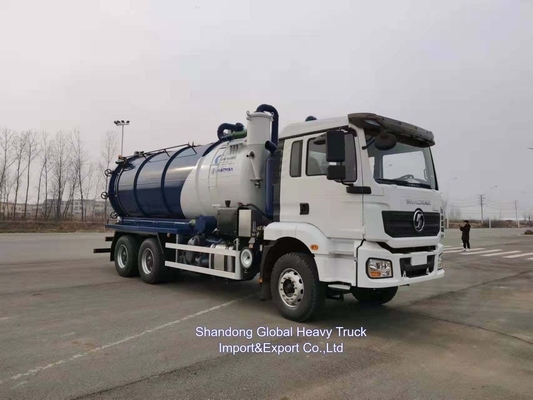 16cbm Shacman kendaraan sedot fekalitas limbah tanker truk sedot limbah truk sedot