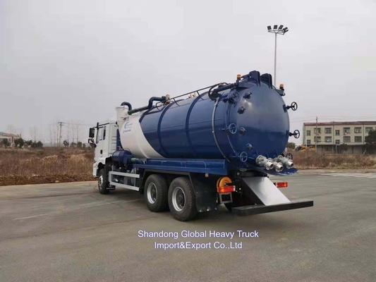 16cbm Shacman kendaraan sedot fekalitas limbah tanker truk sedot limbah truk sedot