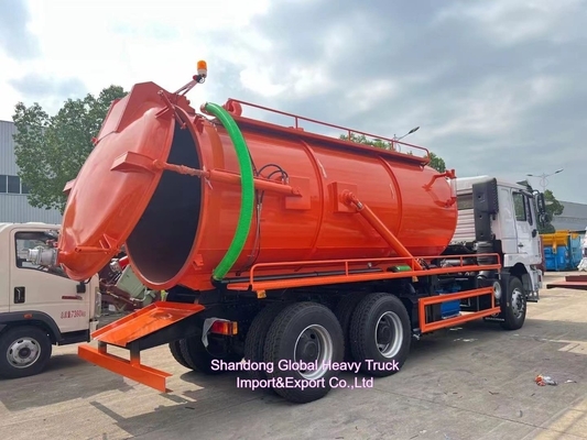 Rhd Shacman F3000 Hydro Excavators Combined Sewer Vacuum Suction Sewa + 4000L Air Bersih