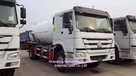 HOWO 10000L Truk pembuangan air limbah vakum Tangki pembuangan air limbah Pembersih air limbah Truk hisap