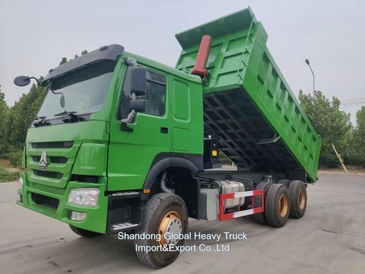 Sinotruk Pengangkutan Pasir Tangan Kedua Heavy Duty Dumper Digunakan Hohan A7 400HP 6 * 4 Tipper Dump Truck