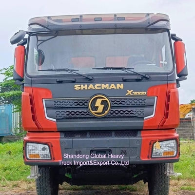 Digunakan Shacman Delong X3000 F3000 6*4 10 Roda 371 375 Kekuatan kuda Heavy Duty Tipper Dump Trucks
