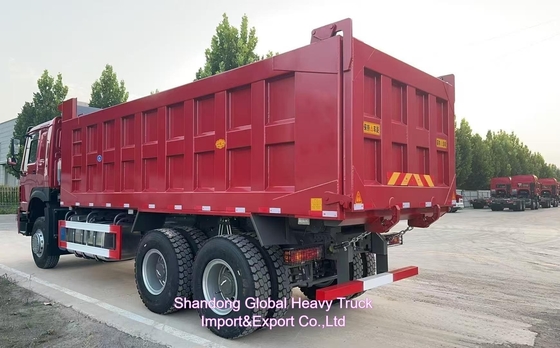 V7 Truk Pengeboran Sinotruk HOWO 6 4 Truk Tipper 30 Ton Truk Tipper untuk Filipina Siap Pengiriman