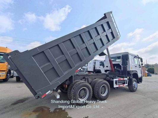 Truk Sampah Tugas Berat Bekas 6×4 Penggerak 380HP Sinotruk HOWO Tipper Truck dengan Kapasitas Muatan 31-40t
