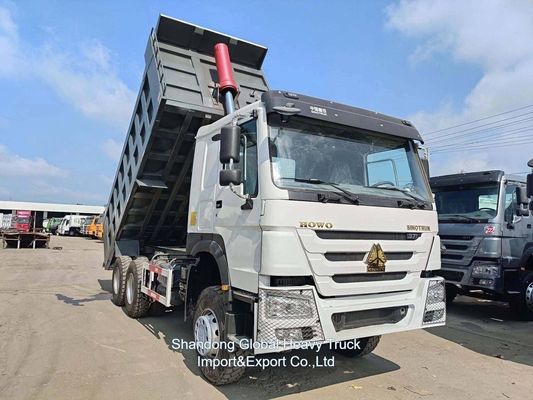 Truk Sampah Tugas Berat Bekas 6×4 Penggerak 380HP Sinotruk HOWO Tipper Truck dengan Kapasitas Muatan 31-40t