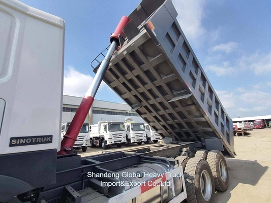Sinotruck 6X4 HOWO 10 Wheeler Heavy Duty 18 19 20cbm 20m3 Truk Baru yang Digunakan Tipping Tipper Dumper Dump Truck