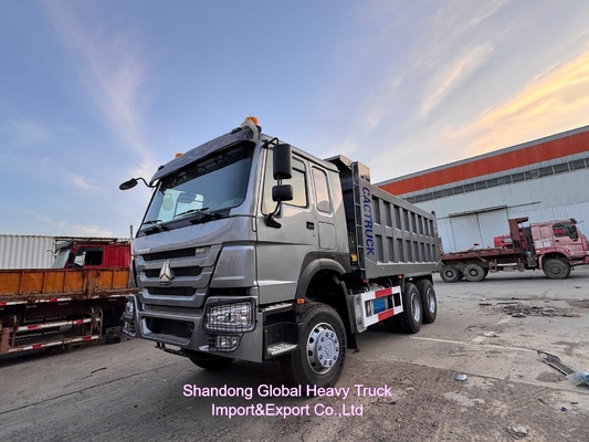 Sinotruck 6X4 HOWO 10 Wheeler Heavy Duty 18 19 20cbm 20m3 Truk Baru yang Digunakan Tipping Tipper Dumper Dump Truck