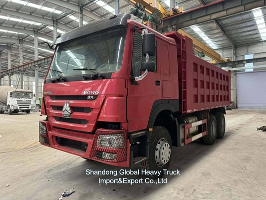 Transmisi manual Sinotruk HOWO 380 HP 6X4 Tipper / Dumper / Dump Truck