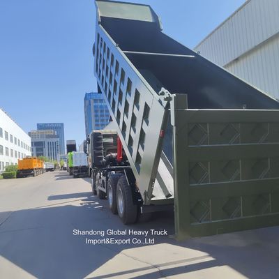 Shacman F3000 Heavy Duty Dump Truck dengan mesin 380HP dan 8x4 Drive untuk kapasitas beban 50t