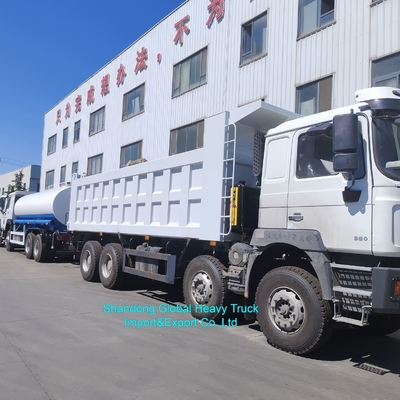 Truk Tipper Shacman 380HP Truk Sampah 6*4/8*4 Seri F3000 Truk Dump 80 / 120ton