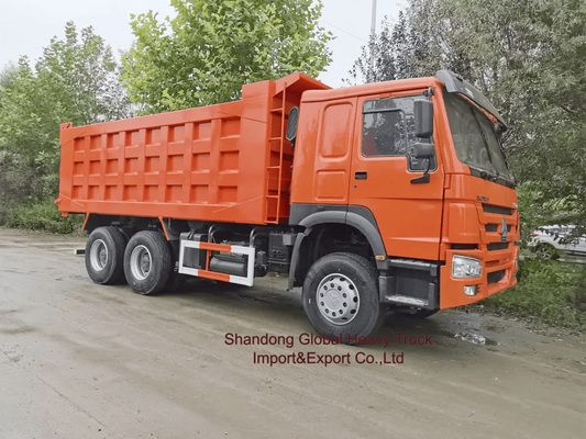 Efisiensi Konstruksi 336 HP 371HP 380HP 400HP 440HP HOWO Dump Truck Tipper Truck.