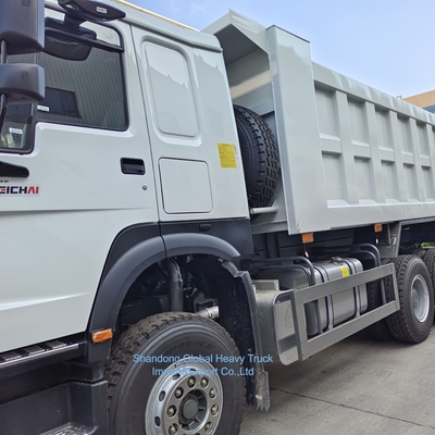 12 roda Sinotruck 40-60 ton digunakan HOWO 8X4 371HP 375HP 380HP Diesel Truck Pengemudi Kanan Hand Dump Truck