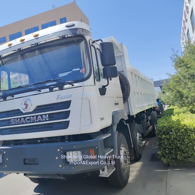 Shacman 30m3 Largo Box 8X4 12 Wheeler Heavy Duty Dump Truck 400HP Mesin Diesel Kondisi baru Truk Tipper