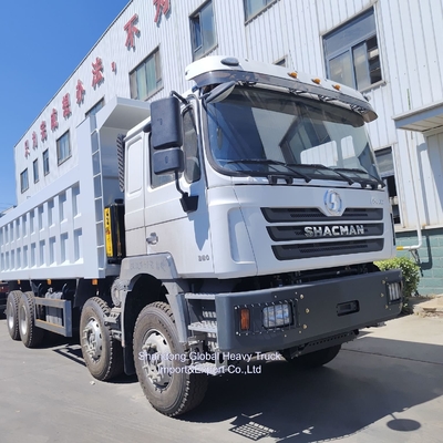 Truk Sampah Shacman F3000 Double Bridge Raja Ratusan Ton Sabuk AC Kunci Anti-Pencurian
