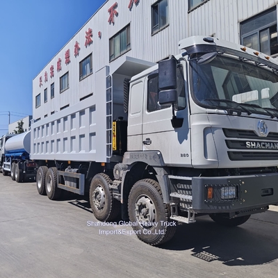 Truk Sampah Shacman F3000 Double Bridge Raja Ratusan Ton Sabuk AC Kunci Anti-Pencurian